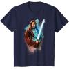 imageStar Wars ObiWan Kenobi Lightsaber TShirtNavy Blue