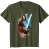 imageStar Wars ObiWan Kenobi Lightsaber TShirtOlive Green