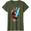 imageStar Wars ObiWan Kenobi Lightsaber TShirtOlive Green
