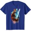 imageStar Wars ObiWan Kenobi Lightsaber TShirtRoyal Blue