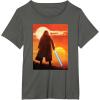 imageStar Wars ObiWan Kenobi Lightsaber Twin Suns TShirtAsphalt Grey