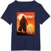 imageStar Wars ObiWan Kenobi Lightsaber Twin Suns TShirtNavy Blue