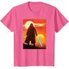 imageStar Wars ObiWan Kenobi Lightsaber Twin Suns TShirtPink Heather