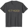 imageStar Wars ObiWan Kenobi Series Logo TShirtDark Heather Grey