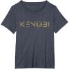 imageStar Wars ObiWan Kenobi Series Logo TShirtHeather Blue