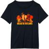 imageStar Wars The Book Of Boba Fett Galactic Sunset Poster TShirtBlack