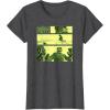 imageStar Wars The Book Of Boba Fett Sand Creature Fight Panels TShirtDark Heather Grey