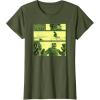 imageStar Wars The Book Of Boba Fett Sand Creature Fight Panels TShirtOlive Green