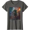 imageStar Wars The Book of Boba Fett Fennec Shand Portrait TShirtAsphalt Grey
