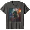 imageStar Wars The Book of Boba Fett Fennec Shand Portrait TShirtAsphalt Grey