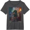 imageStar Wars The Book of Boba Fett Fennec Shand Portrait TShirtDark Heather Grey