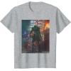 imageStar Wars The Book of Boba Fett Fennec Shand Portrait TShirtHeather Grey