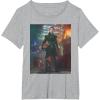 imageStar Wars The Book of Boba Fett Fennec Shand Portrait TShirtHeather Grey