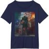 imageStar Wars The Book of Boba Fett Fennec Shand Portrait TShirtNavy Blue