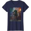 imageStar Wars The Book of Boba Fett Fennec Shand Portrait TShirtNavy Blue