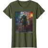 imageStar Wars The Book of Boba Fett Fennec Shand Portrait TShirtOlive Green