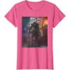 imageStar Wars The Book of Boba Fett Fennec Shand Portrait TShirtPink Heather