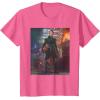imageStar Wars The Book of Boba Fett Fennec Shand Portrait TShirtPink Heather