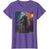 imageStar Wars The Book of Boba Fett Fennec Shand Portrait TShirtPurple Heather