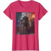 imageStar Wars The Book of Boba Fett Fennec Shand Portrait TShirtRed Heather