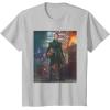 imageStar Wars The Book of Boba Fett Fennec Shand Portrait TShirtSilver Grey