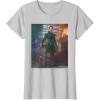 imageStar Wars The Book of Boba Fett Fennec Shand Portrait TShirtSilver Grey