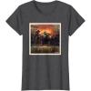 imageStar Wars The Book of Boba Fett and Fennec Shand Polaroid TShirtDark Heather Grey