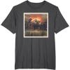 imageStar Wars The Book of Boba Fett and Fennec Shand Polaroid TShirtDark Heather Grey