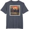 imageStar Wars The Book of Boba Fett and Fennec Shand Polaroid TShirtHeather Blue