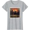 imageStar Wars The Book of Boba Fett and Fennec Shand Polaroid TShirtHeather Grey
