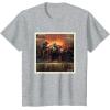 imageStar Wars The Book of Boba Fett and Fennec Shand Polaroid TShirtHeather Grey