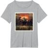 imageStar Wars The Book of Boba Fett and Fennec Shand Polaroid TShirtHeather Grey