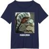 imageStar Wars The Mandalorian Ahsoka ampamp The Child I Sense Fear TShirtNavy Blue