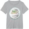 imageStar Wars The Mandalorian The Child Cutest In The Galaxy TShirtHeather Grey