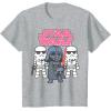imageStar Wars Vader Stormtroopers Cute Cartoon Graphic TShirt TShirtHeather Grey