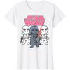 imageStar Wars Vader Stormtroopers Cute Cartoon Graphic TShirt TShirtWhite