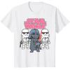 imageStar Wars Vader Stormtroopers Cute Cartoon Graphic TShirt TShirtWhite