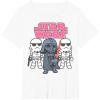 imageStar Wars Vader Stormtroopers Cute Cartoon Graphic TShirt TShirtWhite