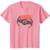 imageStar Wars Valentines Day Hearts Darth Vader TIE Fighter TShirtPink
