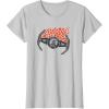 imageStar Wars Valentines Day Hearts Darth Vader TIE Fighter TShirtSilver Grey