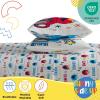 imageStar Wars Young Jedi Adventures Twin Sheet Set  3 Piece Kids Bedding Set Includes Pillow Cover  Super Soft Yoda Microfiber SheetsIvory  Sesame Street