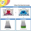 imageStar Wars Young Jedi Adventures Twin Sheet Set  3 Piece Kids Bedding Set Includes Pillow Cover  Super Soft Yoda Microfiber SheetsIvory  Sesame Street