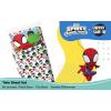 imageStar Wars Young Jedi Adventures Twin Sheet Set  3 Piece Kids Bedding Set Includes Pillow Cover  Super Soft Yoda Microfiber SheetsMulti  Spidey  Friends