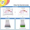 imageStar Wars Young Jedi Adventures Twin Sheet Set  3 Piece Kids Bedding Set Includes Pillow Cover  Super Soft Yoda Microfiber SheetsWhite  Rainbow Unicorn