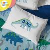 imageSunny Side Up Star Wars Young Jedi Adventures Twin Comforter Set  5 Piece Kids Bedding Includes Comforter Sheets ampamp Pillow Cover  Super Soft Microfiber Bed SetBlue  Dino Roar