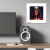 imageTrends International Gallery Pops Star Wars ObiWan Kenobi  Darth Vader Painting Wall Art Black Framed Version 12 x 12Unframed Version