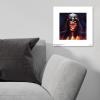 imageTrends International Gallery Pops Star Wars ObiWan Kenobi  Darth Vader Painting Wall Art Black Framed Version 12 x 12Unframed Version