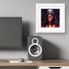 imageTrends International Gallery Pops Star Wars ObiWan Kenobi  Darth Vader Painting Wall Art Black Framed Version 12 x 12White Framed Version