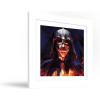 imageTrends International Gallery Pops Star Wars ObiWan Kenobi  Darth Vader Painting Wall Art Black Framed Version 12 x 12White Framed Version
