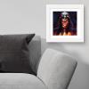 imageTrends International Gallery Pops Star Wars ObiWan Kenobi  Darth Vader Painting Wall Art Black Framed Version 12 x 12White Framed Version